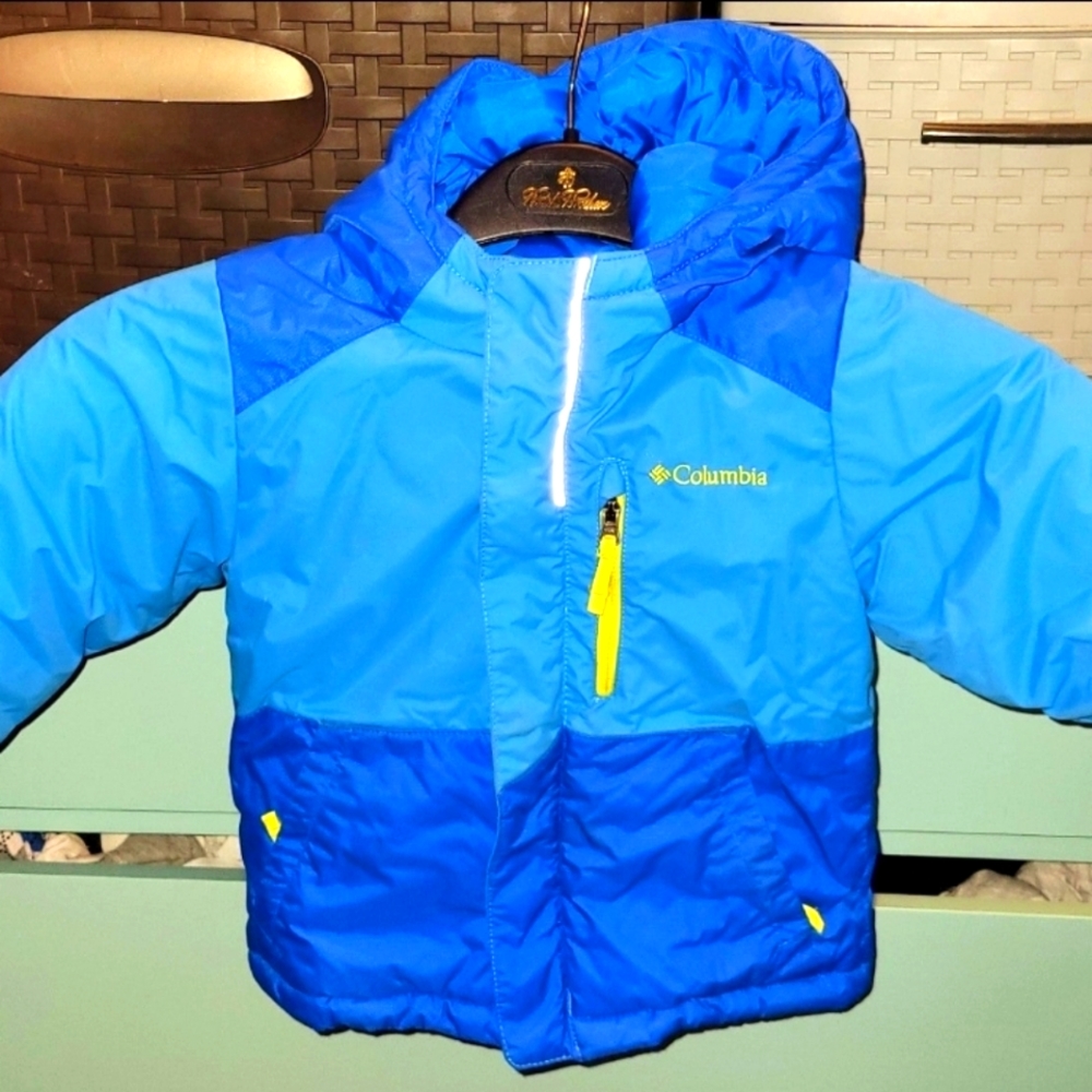 Columbia Omni Heat Jacket toddler 2t Blue hooded